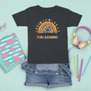 We Are Hungry For Learning T Shirt For Kid Back To School Rainbow Caterpillar Apple TS11 Black Print Your Wear