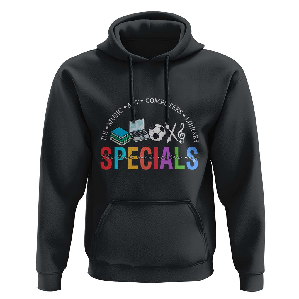 Special Teacher Hoodie School Subjects The Best Part Of The Day TS11 Black Print Your Wear