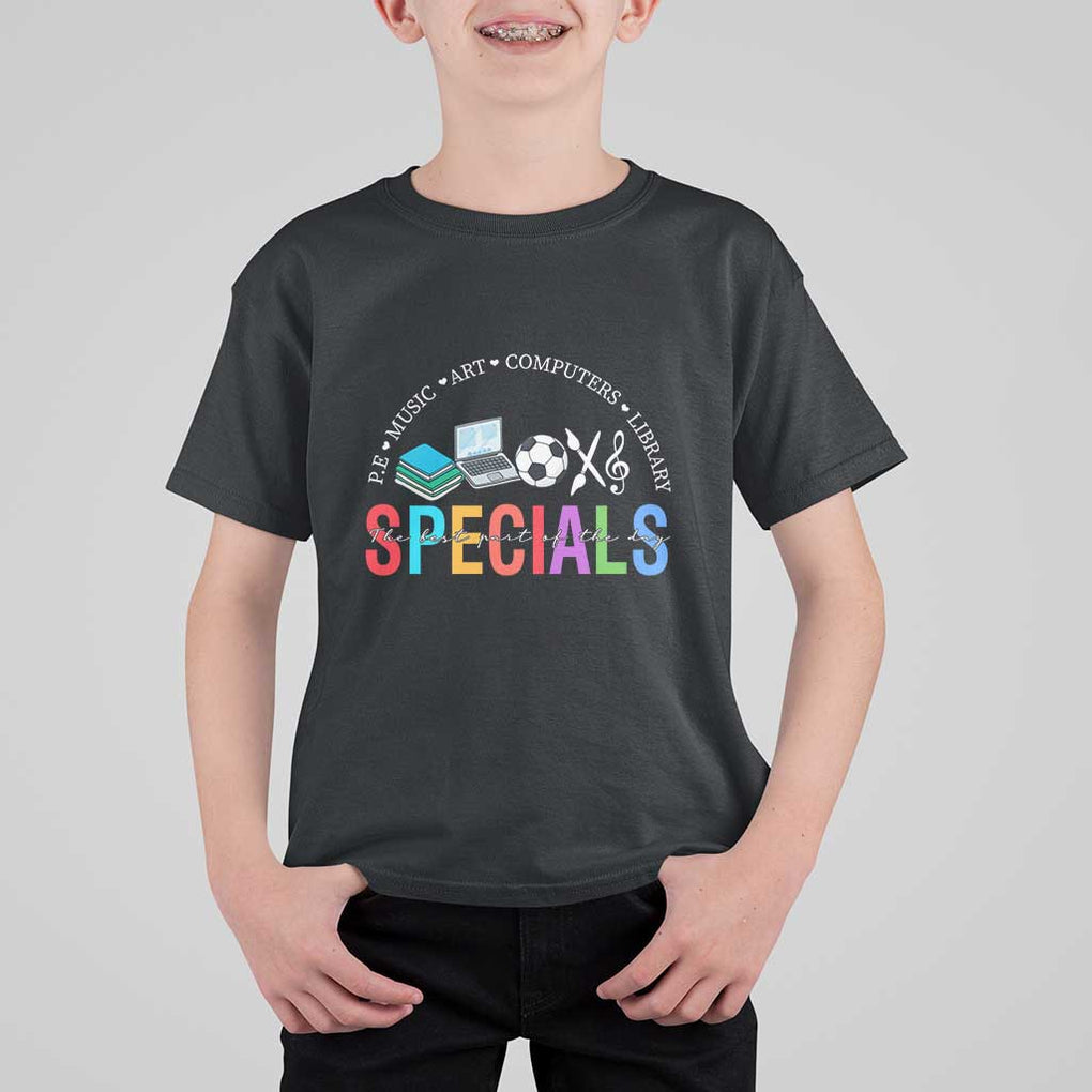 Special Teacher T Shirt For Kid School Subjects The Best Part Of The Day TS11 Black Print Your Wear