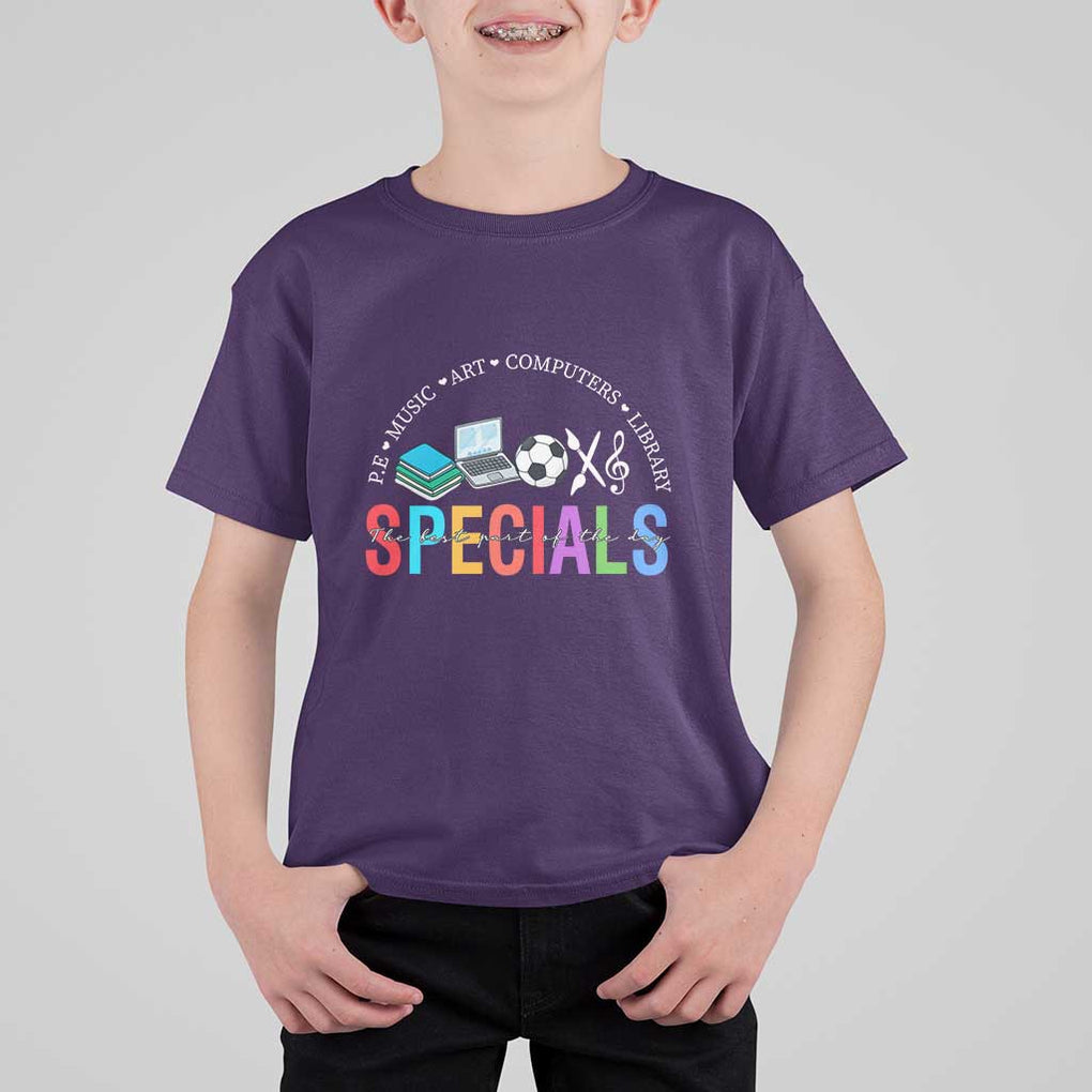 Special Teacher T Shirt For Kid School Subjects The Best Part Of The Day TS11 Purple Print Your Wear