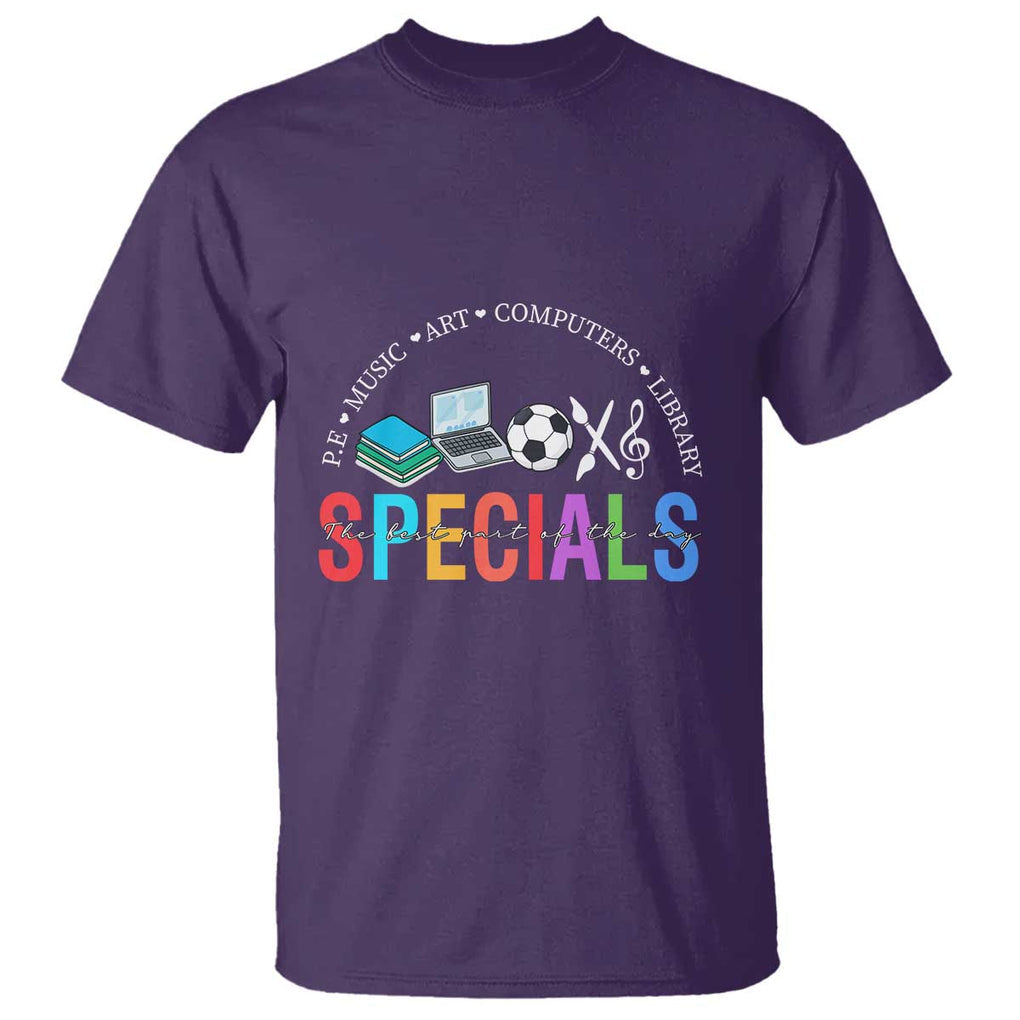 Special Teacher T Shirt School Subjects The Best Part Of The Day TS11 Purple Print Your Wear