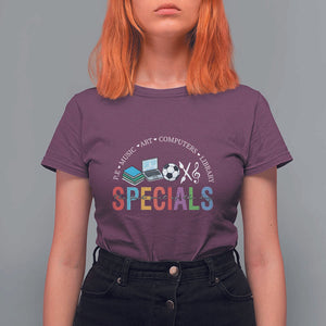 Special Teacher T Shirt For Women School Subjects The Best Part Of The Day TS11 Maroon Print Your Wear