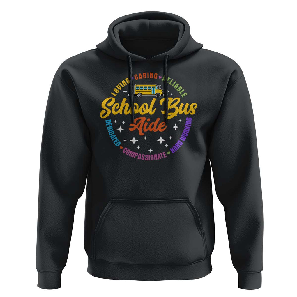 School Bus Aide Hoodie Back To School Matching Group Squad TS11 Black Print Your Wear