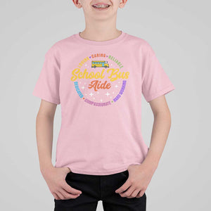 School Bus Aide T Shirt For Kid Back To School Matching Group Squad TS11 Light Pink Print Your Wear