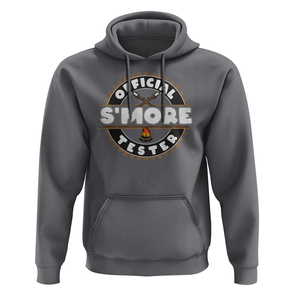 Funny Official Smores Tester Hoodie Camping Chocolate Marshmallow TS11 Charcoal Print Your Wear