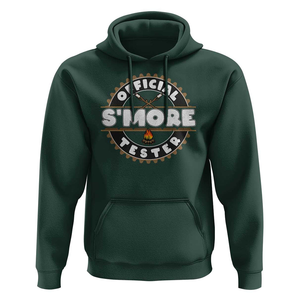 Funny Official Smores Tester Hoodie Camping Chocolate Marshmallow TS11 Dark Forest Green Print Your Wear