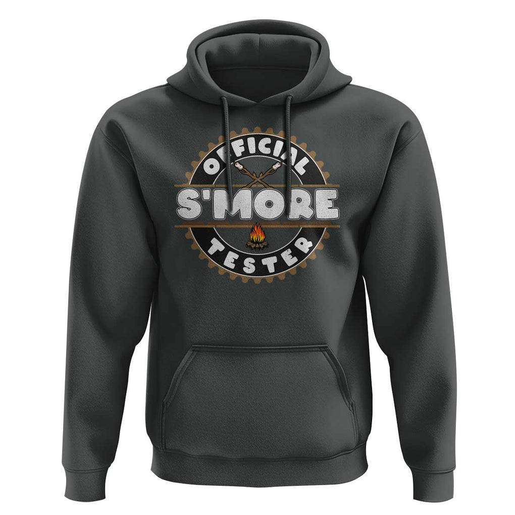 Funny Official Smores Tester Hoodie Camping Chocolate Marshmallow TS11 Dark Heather Print Your Wear