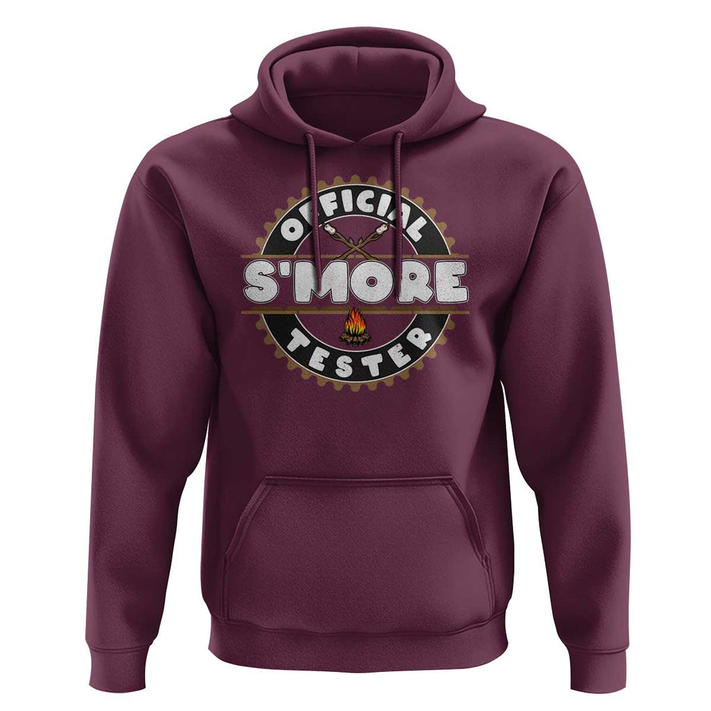 Funny Official Smores Tester Hoodie Camping Chocolate Marshmallow TS11 Maroon Print Your Wear