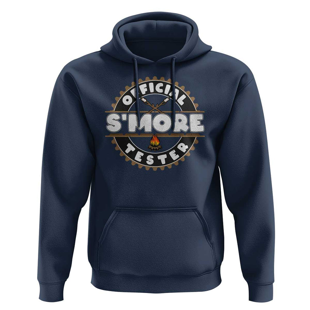 Funny Official Smores Tester Hoodie Camping Chocolate Marshmallow TS11 Navy Print Your Wear