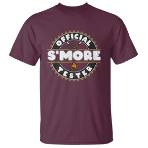 Funny Official Smores Tester T Shirt Camping Chocolate Marshmallow TS11 Maroon Print Your Wear