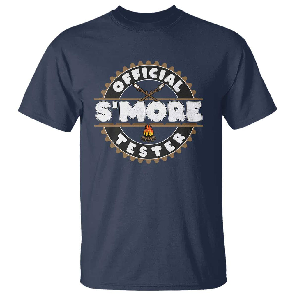 Funny Official Smores Tester T Shirt Camping Chocolate Marshmallow TS11 Navy Print Your Wear