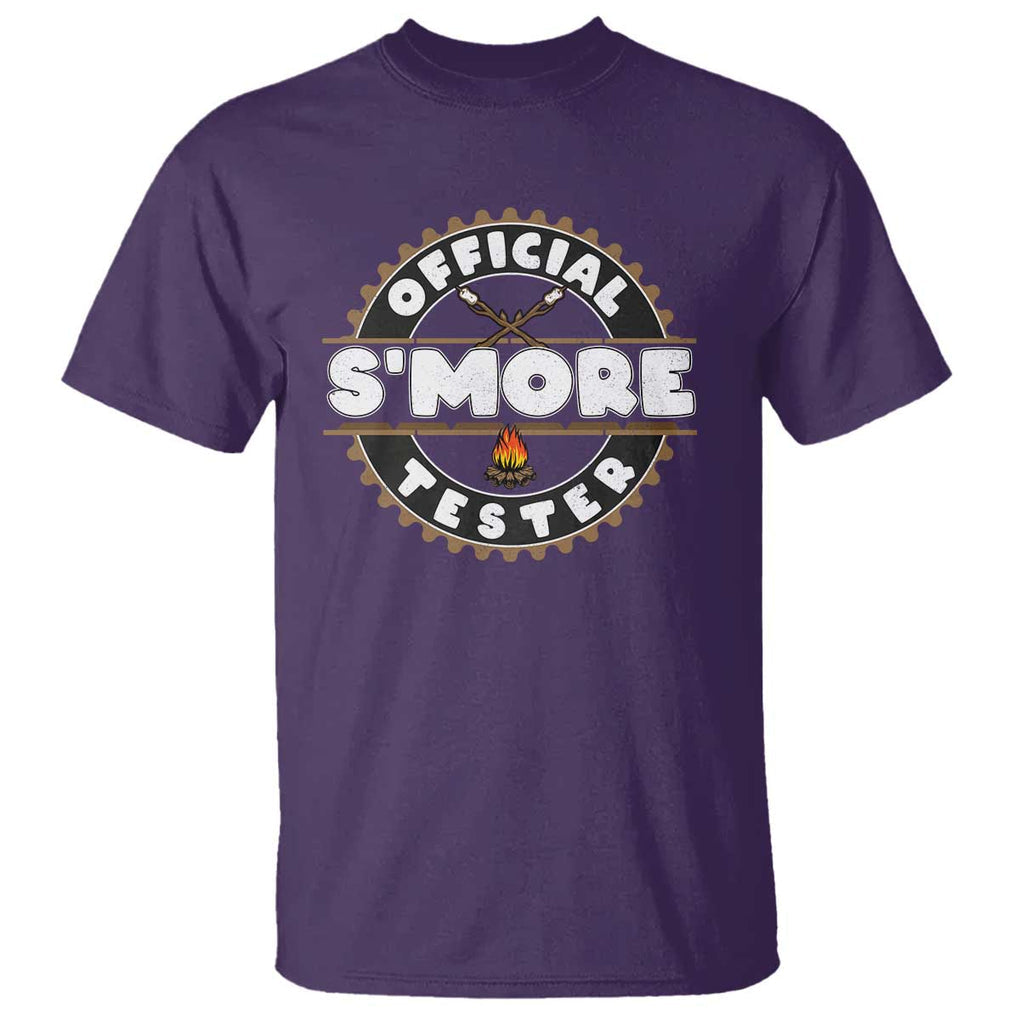 Funny Official Smores Tester T Shirt Camping Chocolate Marshmallow TS11 Purple Print Your Wear