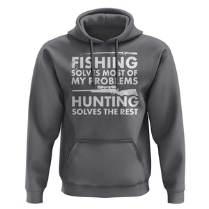 Funny Hunter Hoodie Fishing And Hunting Father's Day TS11 Charcoal Print Your Wear