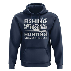 Funny Hunter Hoodie Fishing And Hunting Father's Day TS11 Navy Print Your Wear