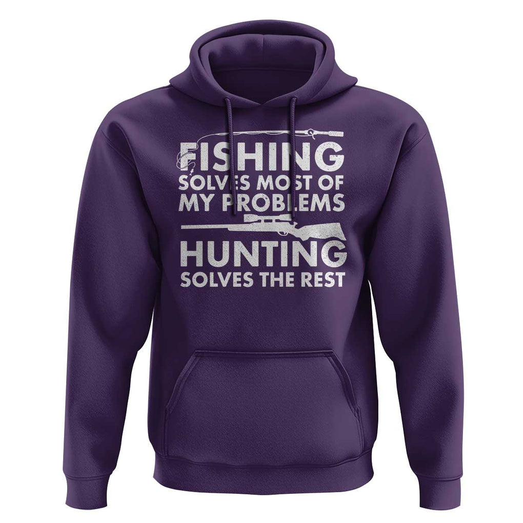 Funny Hunter Hoodie Fishing And Hunting Father's Day TS11 Purple Print Your Wear