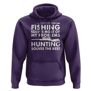 Funny Hunter Hoodie Fishing And Hunting Father's Day TS11 Purple Print Your Wear