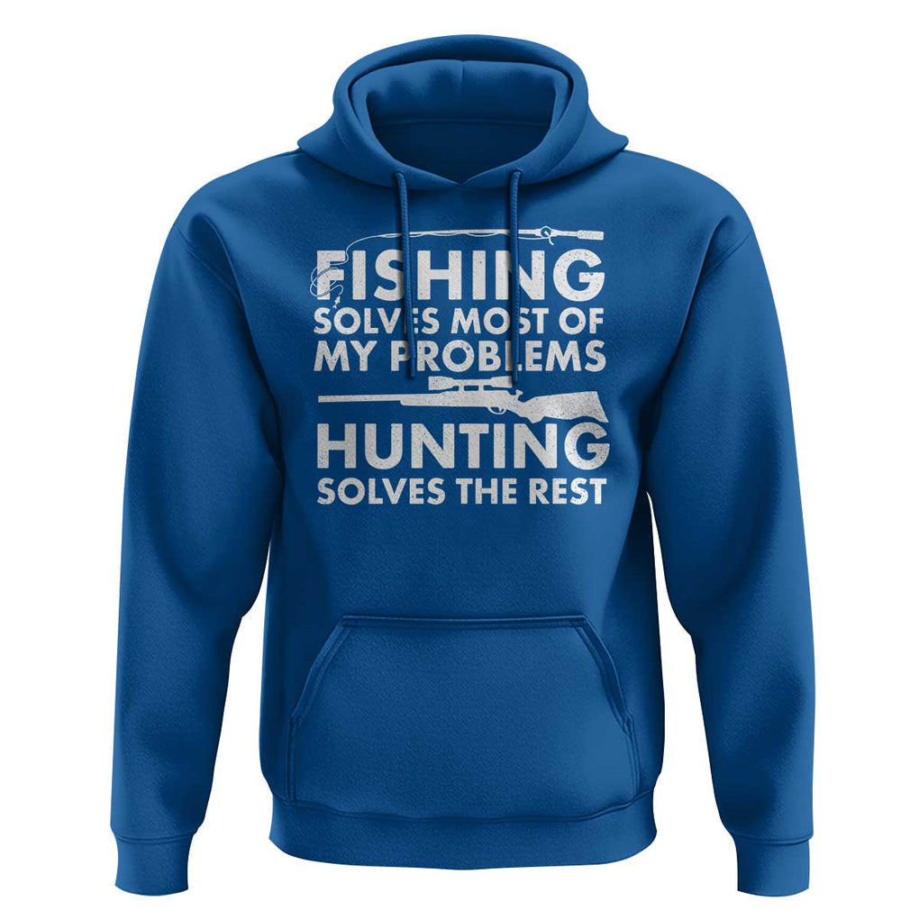 Funny Hunter Hoodie Fishing And Hunting Father's Day TS11 Royal Blue Print Your Wear