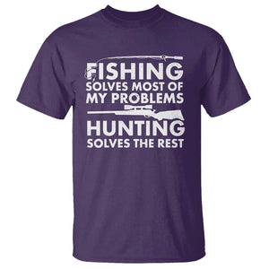Funny Hunter T Shirt Fishing And Hunting Father's Day TS11 Purple Print Your Wear