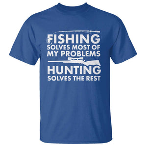 Funny Hunter T Shirt Fishing And Hunting Father's Day TS11 Royal Blue Print Your Wear