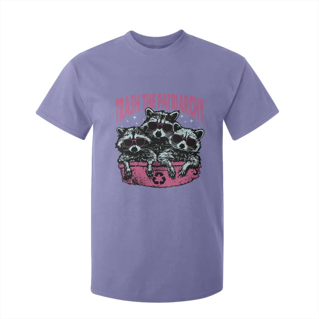 Funny Trash The Patriarchy T Shirt For Kid Feral Feminist Racoon TS11 Violet Print Your Wear