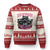 Funny Trash The Patriarchy Ugly Christmas Sweater Feral Feminist Racoon - Print Your Wear
