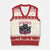 Funny Trash The Patriarchy V-Neck Knit Sweater Vest Feral Feminist Racoon - Print Your Wear