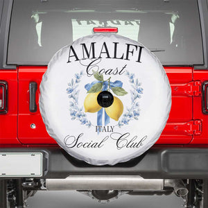 Amalfi Italy Coast Social Club Spare Tire Cover Coquette Bow Lemon Travel TS11 White Print Your Wear