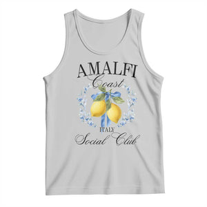 Amalfi Italy Coast Social Club Tank Top Coquette Bow Lemon Travel TS11 Ash Print Your Wear