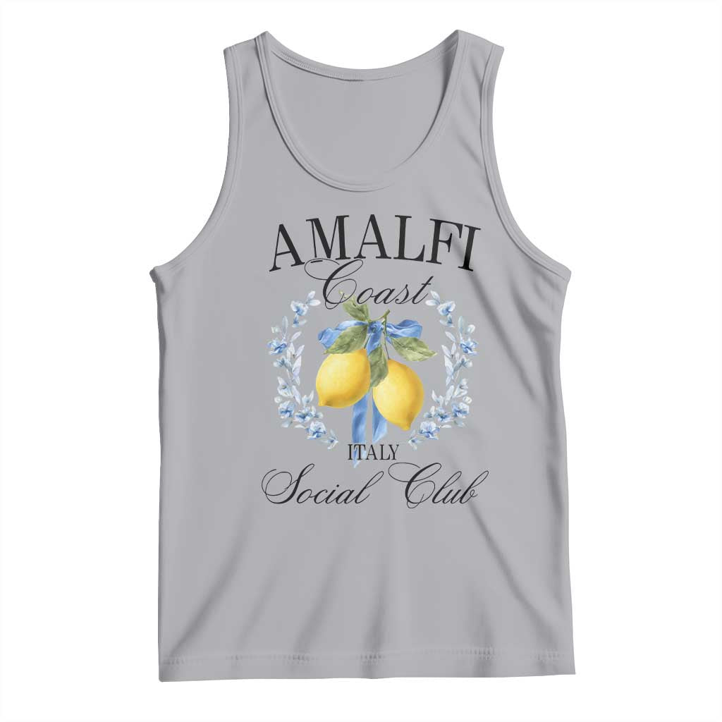 Amalfi Italy Coast Social Club Tank Top Coquette Bow Lemon Travel TS11 Athletic Heather Print Your Wear