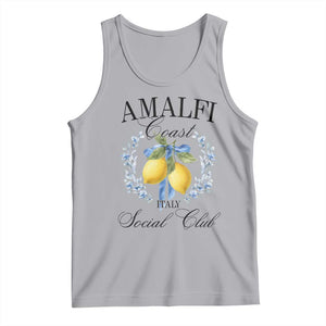 Amalfi Italy Coast Social Club Tank Top Coquette Bow Lemon Travel TS11 Athletic Heather Print Your Wear