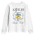 Amalfi Italy Coast Social Club Youth Sweatshirt Coquette Bow Lemon Travel TS11 White Print Your Wear