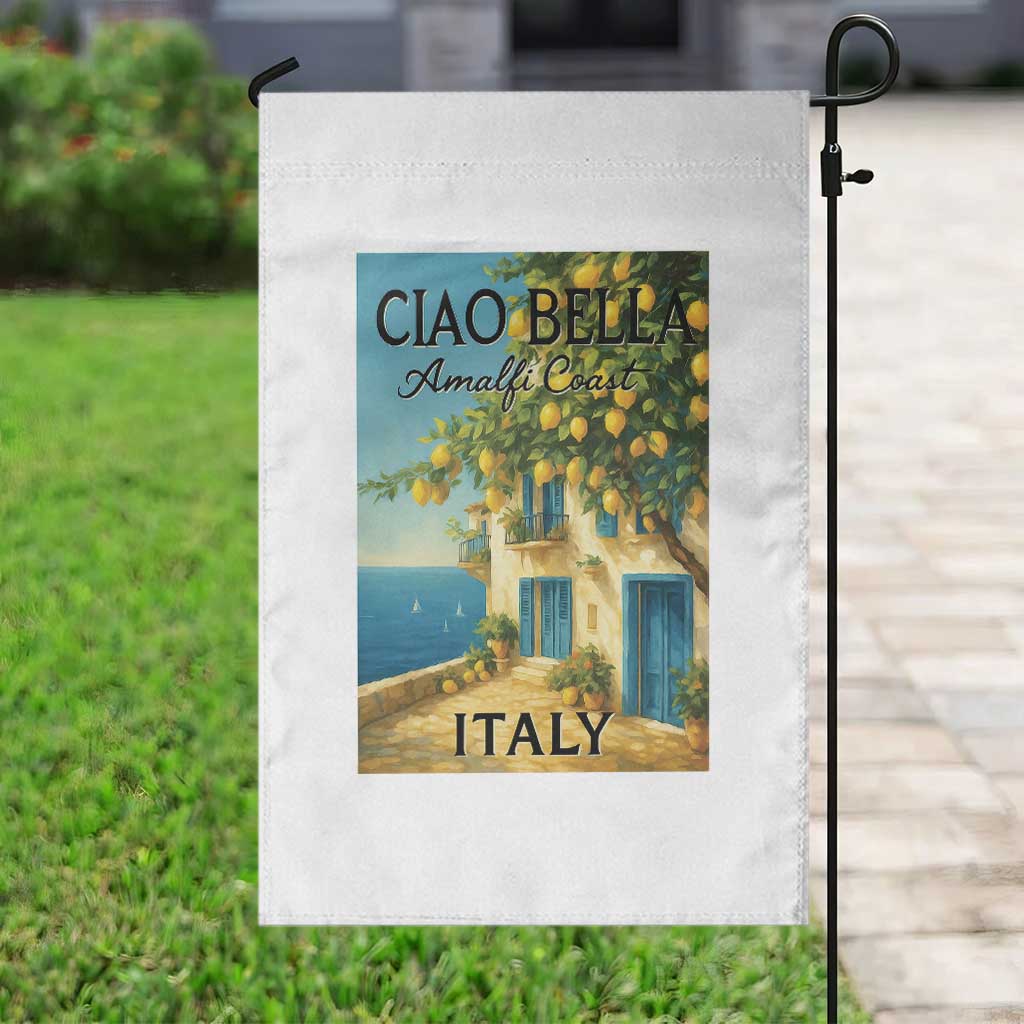 Italian Summer Amalfi Coast Garden Flag Ciao Bella Italy Lemon TS11 Print Your Wear