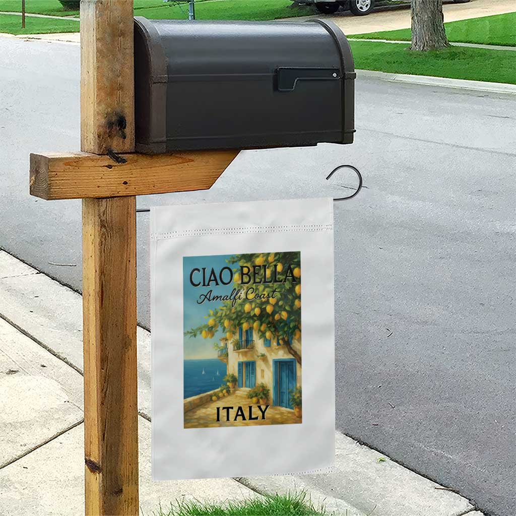 Italian Summer Amalfi Coast Garden Flag Ciao Bella Italy Lemon TS11 Print Your Wear