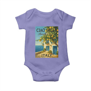 Italian Summer Amalfi Coast Baby Onesie Ciao Bella Italy Lemon TS11 Violet Print Your Wear