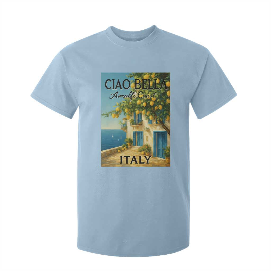 Italian Summer Amalfi Coast T Shirt For Kid Ciao Bella Italy Lemon TS11 Light Blue Print Your Wear
