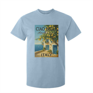 Italian Summer Amalfi Coast T Shirt For Kid Ciao Bella Italy Lemon TS11 Light Blue Print Your Wear