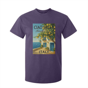 Italian Summer Amalfi Coast T Shirt For Kid Ciao Bella Italy Lemon TS11 Purple Print Your Wear