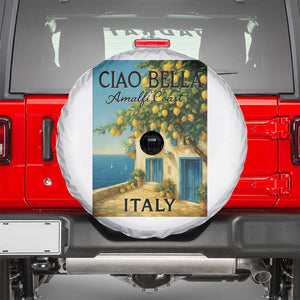Italian Summer Amalfi Coast Spare Tire Cover Ciao Bella Italy Lemon TS11 White Print Your Wear