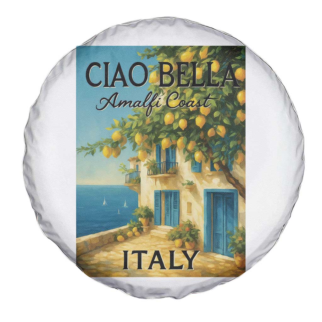 Italian Summer Amalfi Coast Spare Tire Cover Ciao Bella Italy Lemon TS11 Print Your Wear