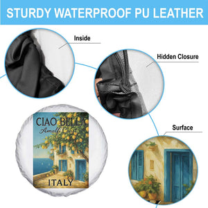 Italian Summer Amalfi Coast Spare Tire Cover Ciao Bella Italy Lemon TS11 Print Your Wear
