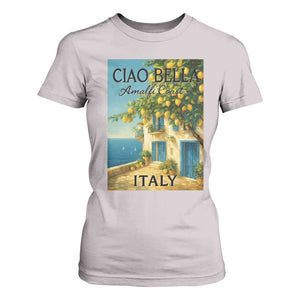 Italian Summer Amalfi Coast T Shirt For Women Ciao Bella Italy Lemon TS11 Ice Gray Print Your Wear