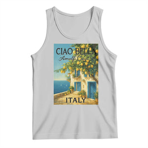 Italian Summer Amalfi Coast Tank Top Ciao Bella Italy Lemon TS11 Ash Print Your Wear