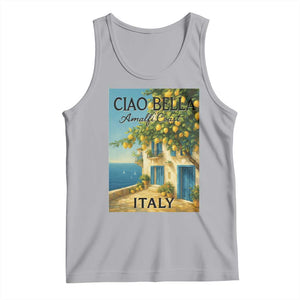 Italian Summer Amalfi Coast Tank Top Ciao Bella Italy Lemon TS11 Athletic Heather Print Your Wear