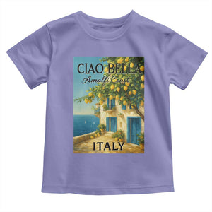 Italian Summer Amalfi Coast Toddler T Shirt Ciao Bella Italy Lemon TS11 Violet Print Your Wear