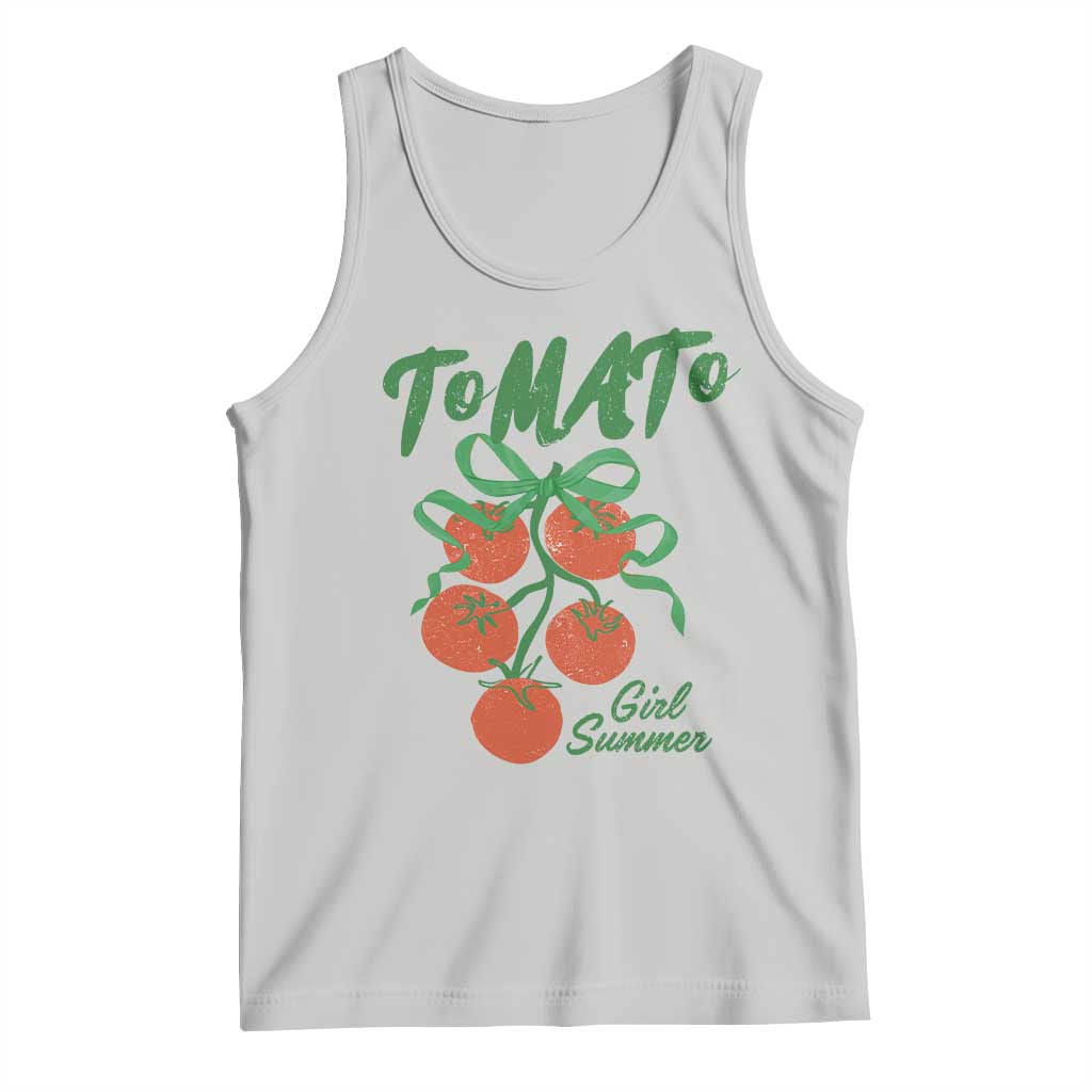 Funny Tomato Girl Summer Tank Top Tomato Fresh Fruit Cottagecore Aesthetic TS11 Ash Print Your Wear
