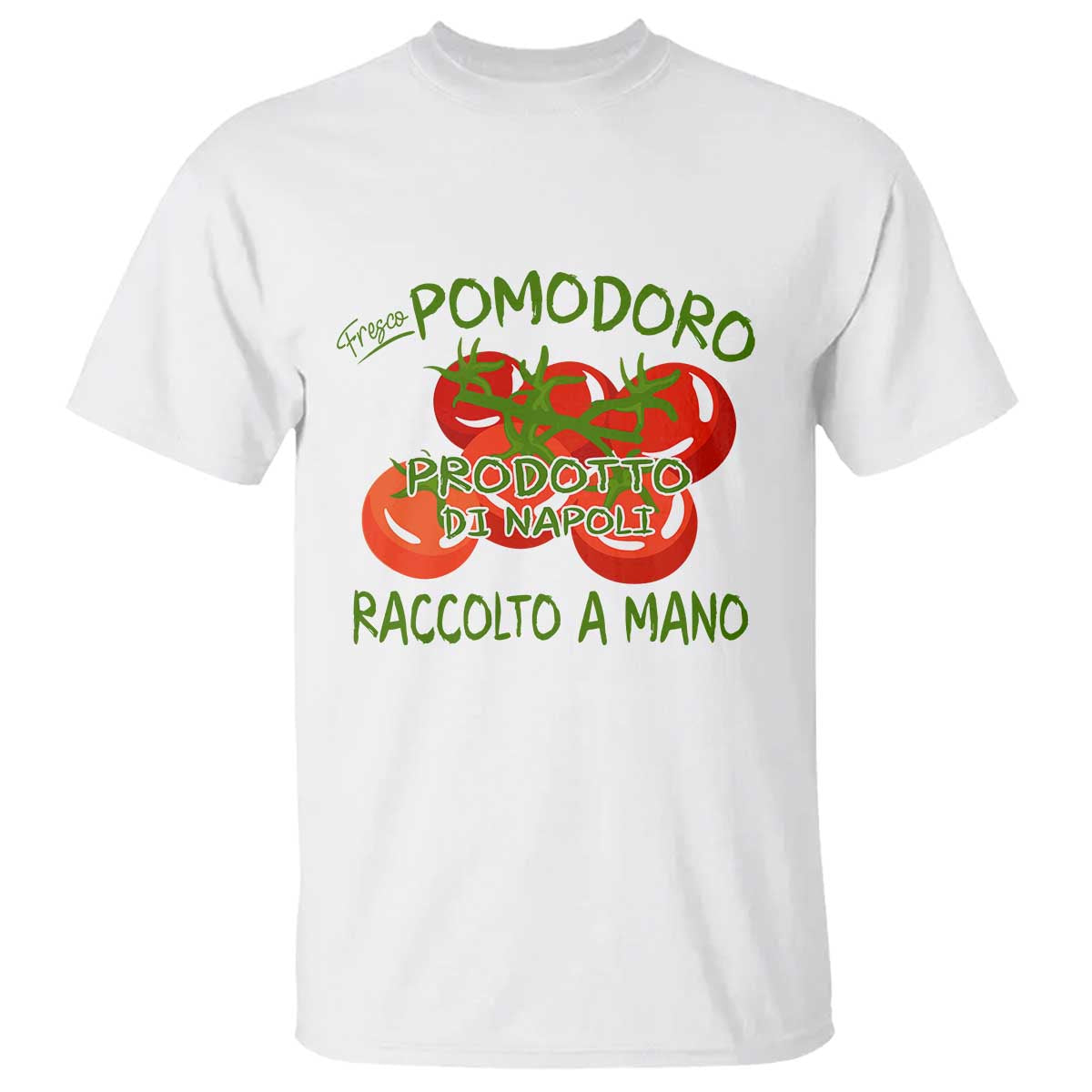 Italian Tomato T Shirt Fresco Pomodoro Prodotto Di Napoli Cottagecore Aesthetic TS11 White Print Your Wear