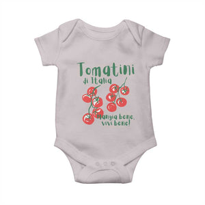 Italian Tomato Baby Onesie Tomatini Di Italia Vegetable Garden Lover TS11 Ice Gray Print Your Wear