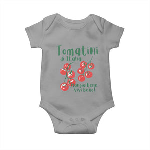 Italian Tomato Baby Onesie Tomatini Di Italia Vegetable Garden Lover TS11 Sport Gray Print Your Wear