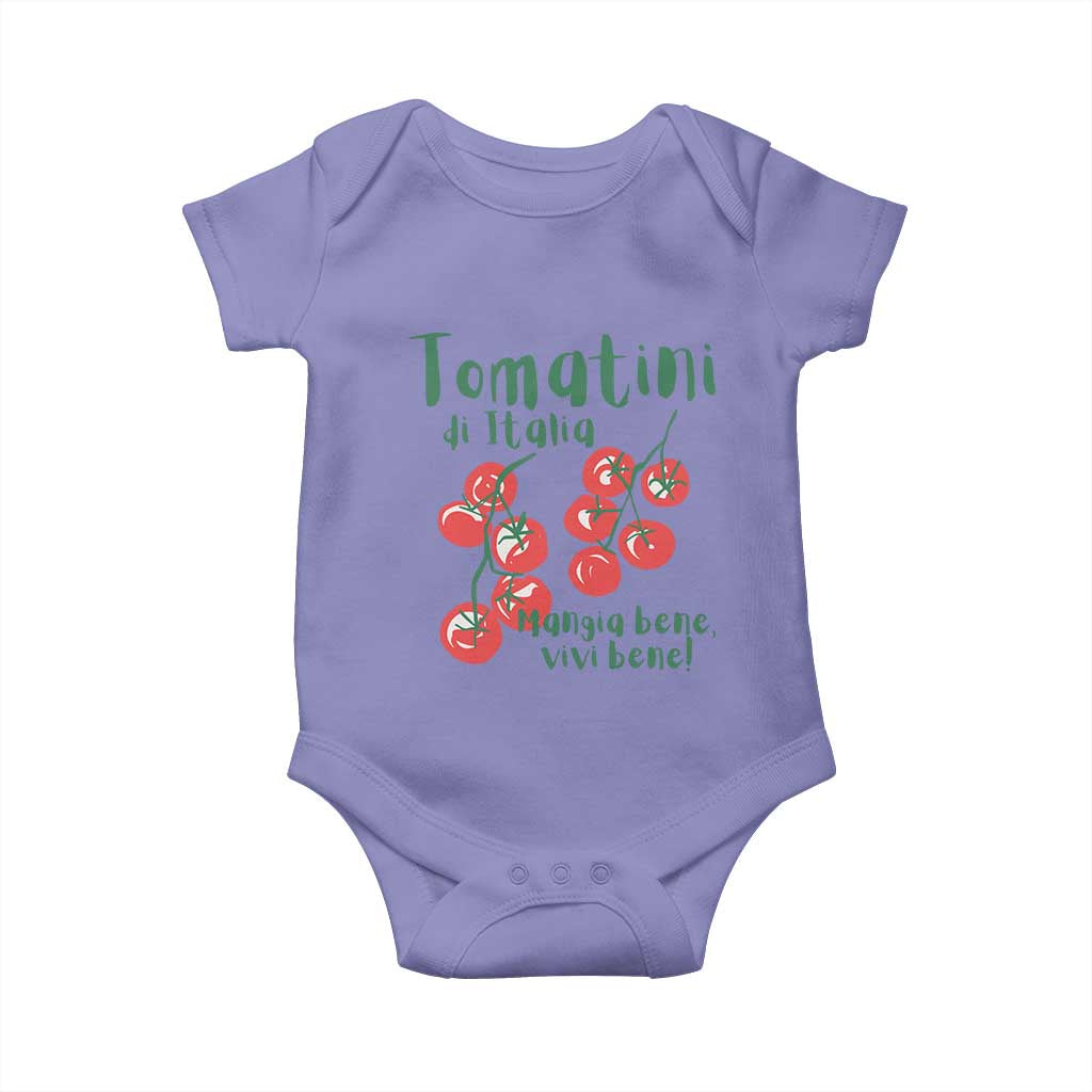 Italian Tomato Baby Onesie Tomatini Di Italia Vegetable Garden Lover TS11 Violet Print Your Wear