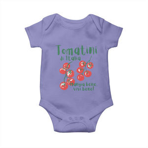 Italian Tomato Baby Onesie Tomatini Di Italia Vegetable Garden Lover TS11 Violet Print Your Wear